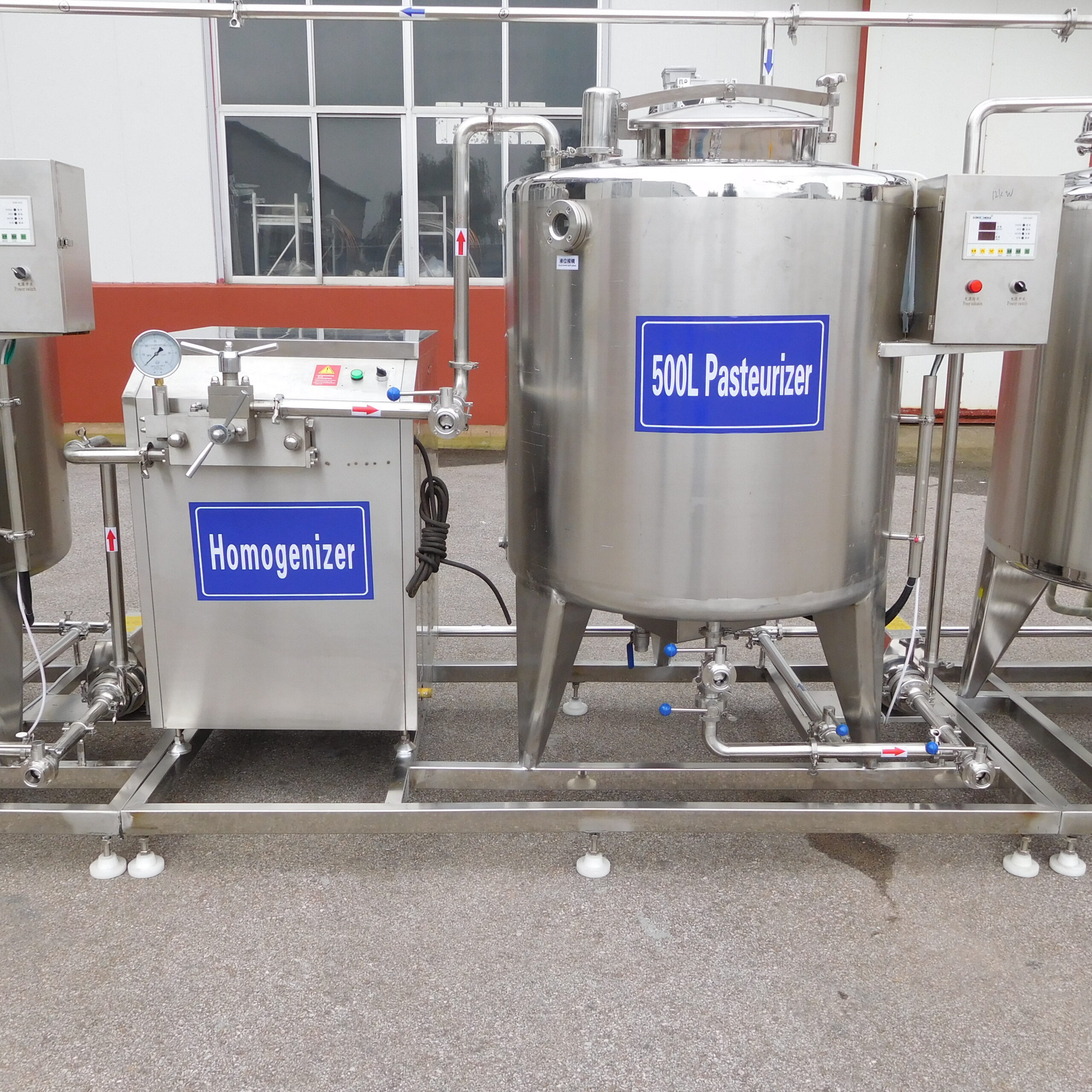 Pasteurized milk and yogurt production line