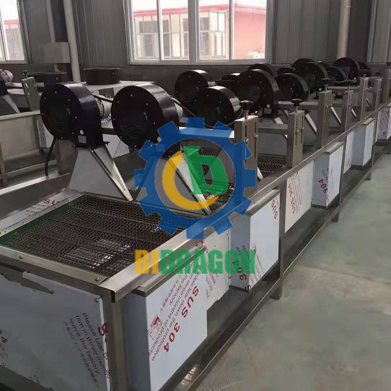 Fruit Wind Dryer Flow Machine Food Surface Water Removal Air-drying Line Vegetable Air Blow Drying Sorting Line Machine