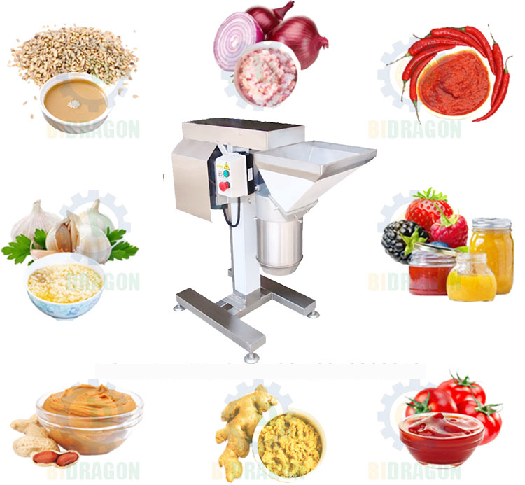 Automatic Ginger Powder Garlic Paste Grinder Garlic Onion Ginger Grinding Machine