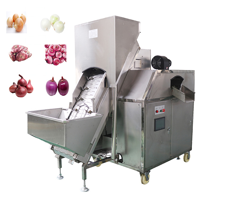 Onion Peeling Machine and Root Cutting Machine Onion Peeler Machine