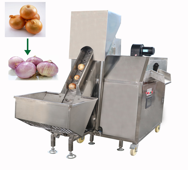 Onion Peeling Machine and Root Cutting Machine Onion Peeler Machine