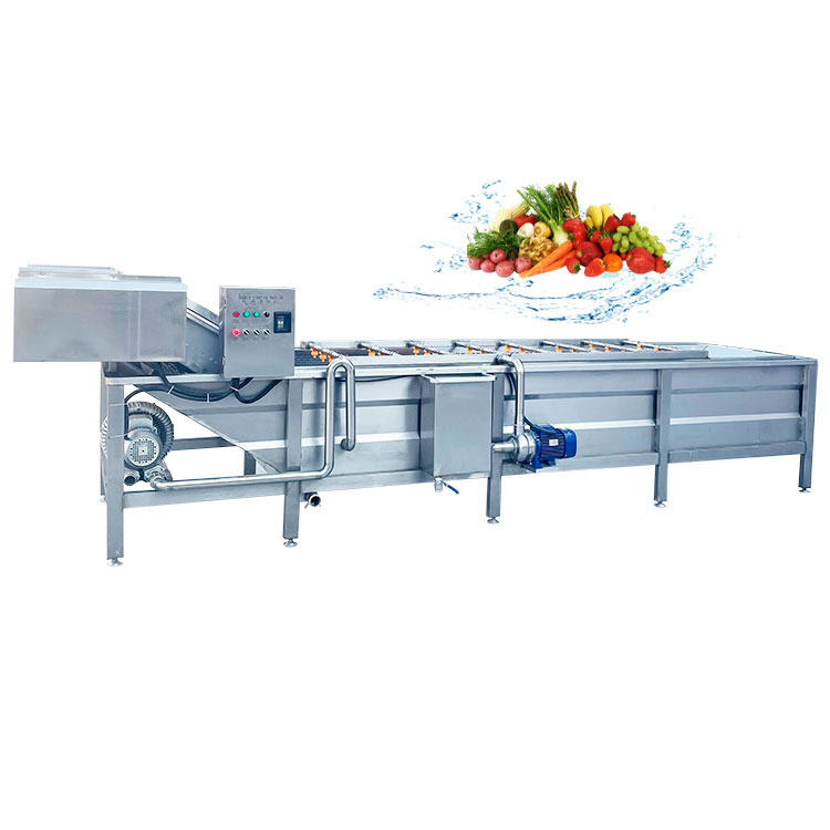 Customized Automatic Bubble Tropical Fruits Cleaner Vegetable Washing Peeling Machine Bubble Fruit Peeler