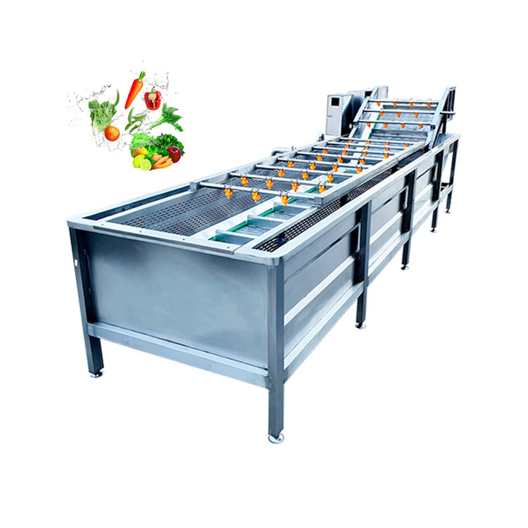 Customized Automatic Bubble Tropical Fruits Cleaner Vegetable Washing Peeling Machine Bubble Fruit Peeler