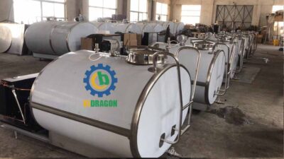 2000 L Milk Cooling Tank Stainless Steel 304 Dairy Processing Machines For Small Scale Plants