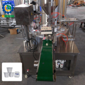 Pe Cup for Sugar Packing Machine Filing Machine Where Ice Cream Cup Plastic Cup Sealing Machine Milk Tea