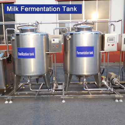 Stainless Steel Agitator Milk Tank Yogurt Fermentation Tank for Milk Processing Plant