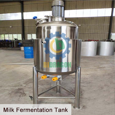 Stainless steel milk fermentation tank for dairy