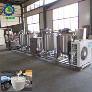 500L/H small scale complete pasteurized milk making machine/milk yoghurt production line