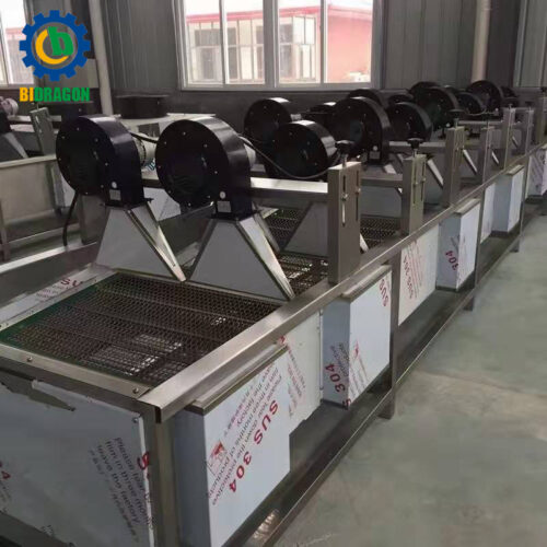 Stainless Steel Industrial Potato Chips Cold Air Drying Machine Vegetable Washing And Air Drying Machine-Dry