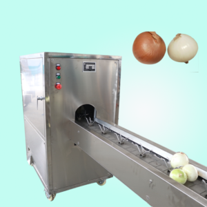 Onion Skin Peeling Root Cutting Machine Onion Ring Cutting Machine