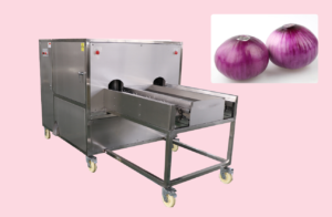 Onion Skin Peeling Root Cutting Machine Onion Ring Cutting Machine