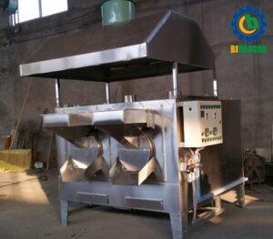Rotary drum nut roaster/heat evenly chili roasting machine/Drum rotary peanut roasting machine