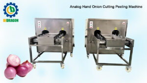 Without Damage Analog Hand Onion Peeling Cutting Machine