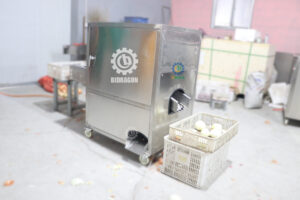 Onion tail and top cutting machine | Onion roots cutting machine | Onion cutting process machine