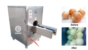 Onion Head Tail Cutting Machine Garlic Onion Stem and Root Cutter Garlic Onion Root Cutting Machine