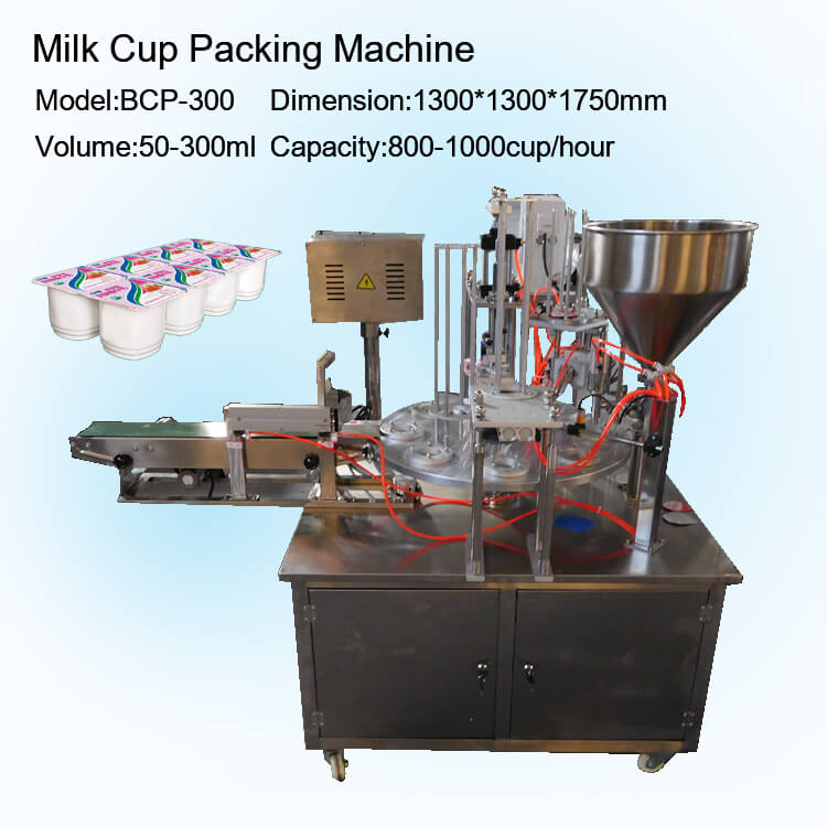 Automatic Sauce Cup Filling Sealing Machine Milk Honey Cup Filling Packing Machine