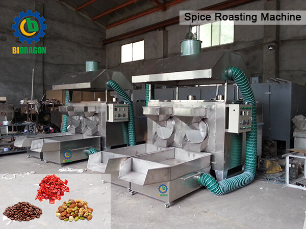 Continuously Groundnut Roaster Machine Cocoa Roast Machine Cashew Nut Roasting Machine