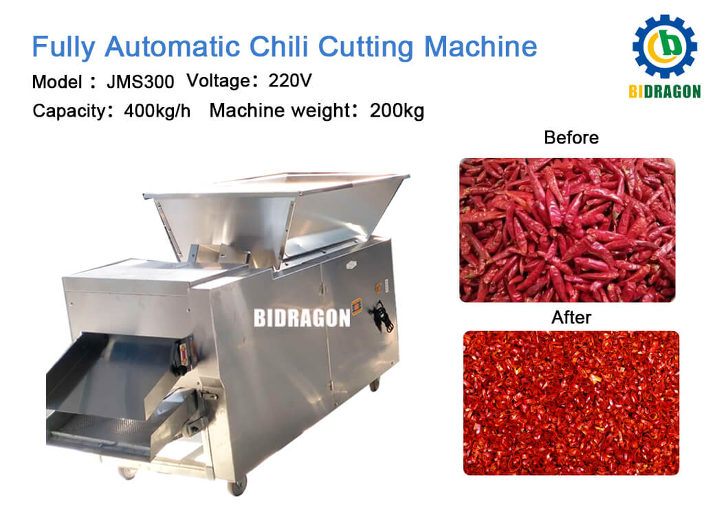 Dry Chili Pepper Slicer Cutting Machine